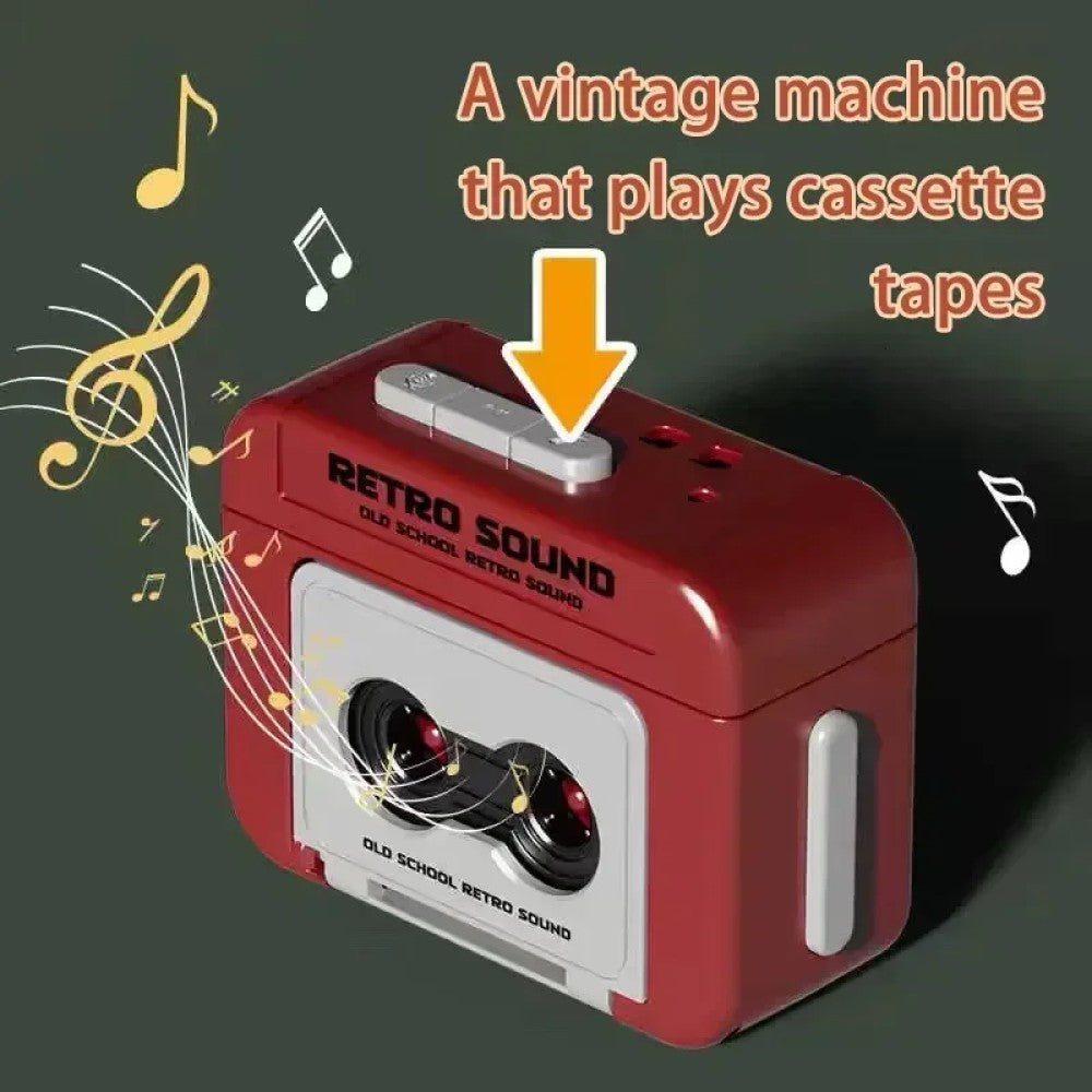 Llavero divertido mini radio con casette grabadora