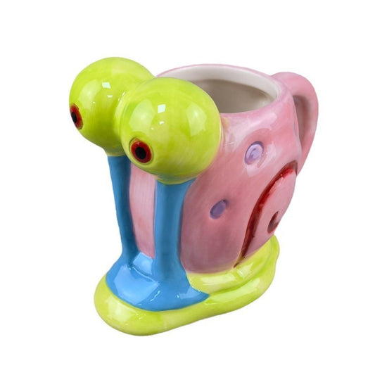 Taza Tazón 3D cerámica  Gary Bob Esponja