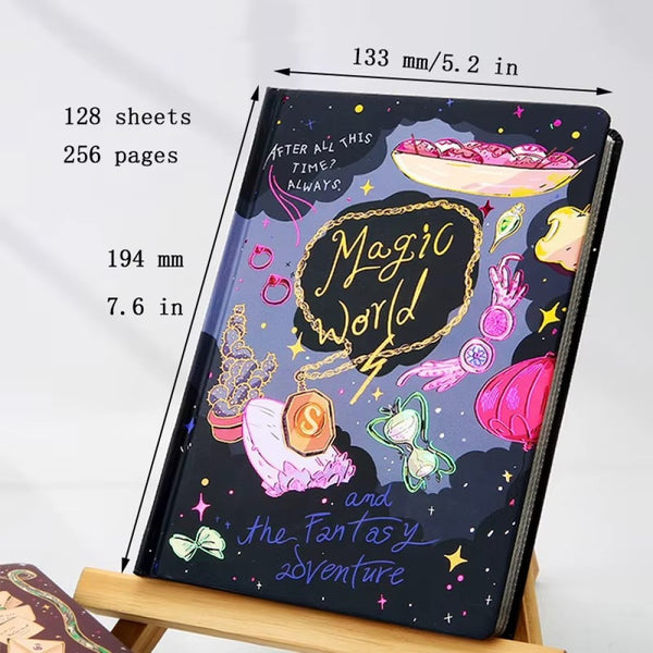 Libreta agenda diario Harry Potter carta Hogwarts Dorada