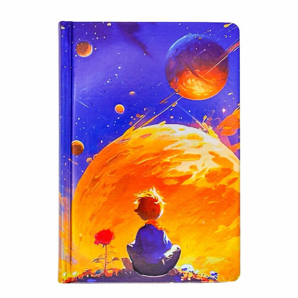 Cuaderno tipo Agenda planner Diario tapa dorada del Principito