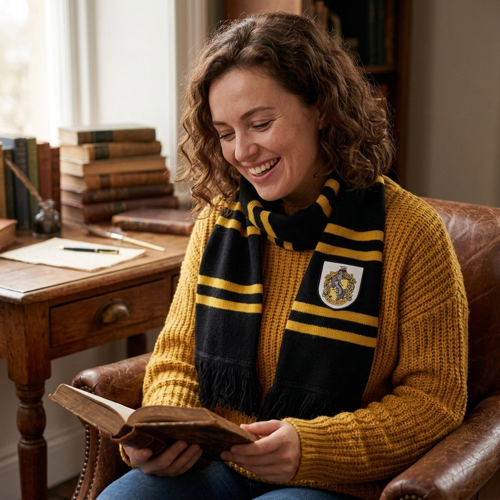 Bufanda Harry P Casa Hufflepuff  XL estoykuku