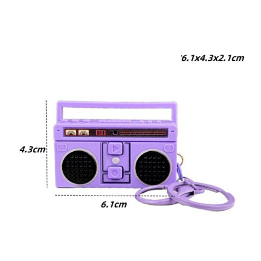 Llavero Mini Radio grabadora Music vintage