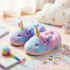 Pantuflas Rosadas -blancas De Unicornio Kawaii