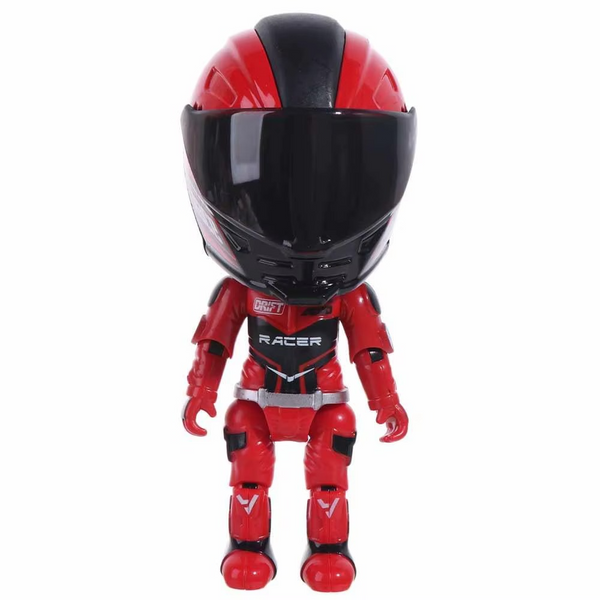 Adorno Figura motociclista casco deformación