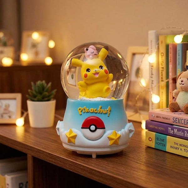 Lámpara Espantacuco Bola De Nieve Pikachu