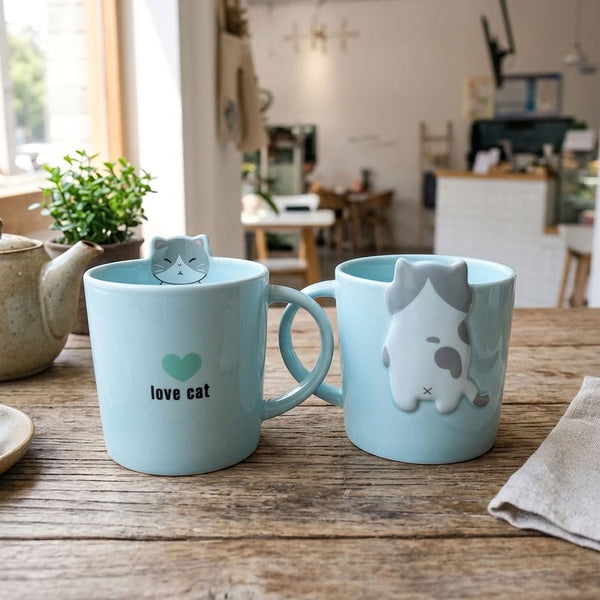 Taza cerámica Gatito Love Cat kawaii
