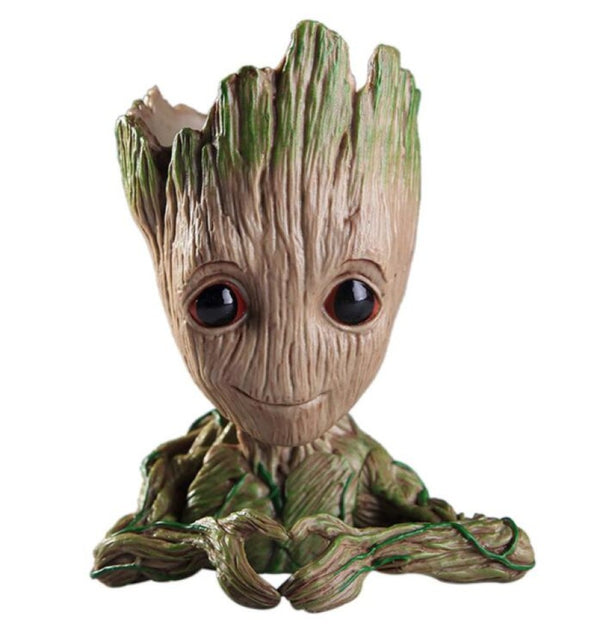 Macetero Lapicero Guardianes Galaxia Bebe Groot 14 Cm.