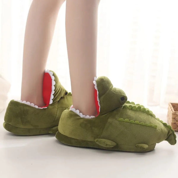 Pantuflas divertida 3D Cocodrilo