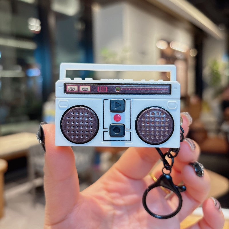 Llavero Mini Radio grabadora Music vintage