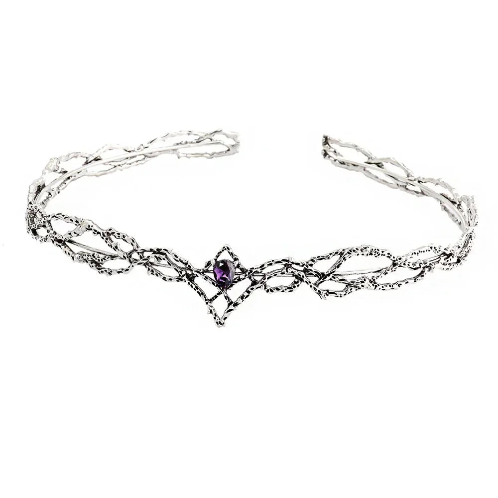 Diadema Tiara corona para cosplay elfos reyes medieval