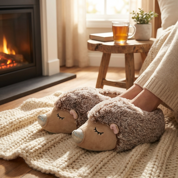 Pantuflas 3d Animalitos Cute Alpaca O Puercoespín Unisex