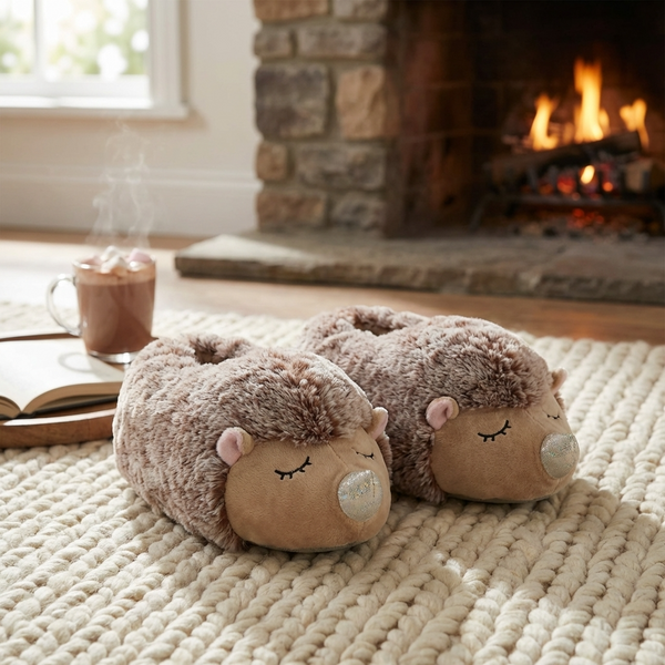 Pantuflas 3d Animalitos Cute Alpaca O Puercoespín Unisex