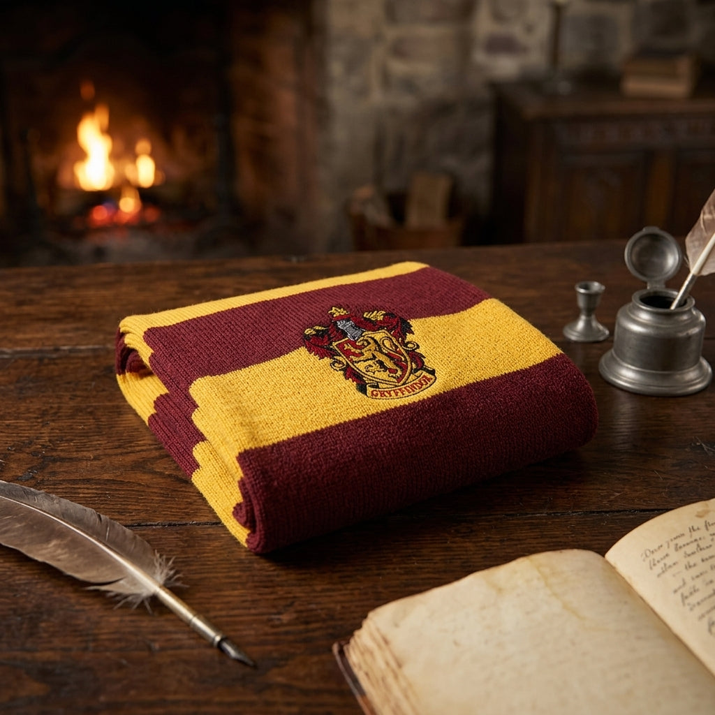Bufanda Harry Potter Casa Gryffindor clásica estoykuku