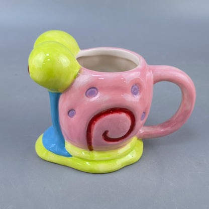 Taza Tazón 3D cerámica  Gary Bob Esponja
