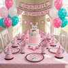 Set Cumpleaños gato Kitty Cat diva Purrfect Cotillón 6 uni