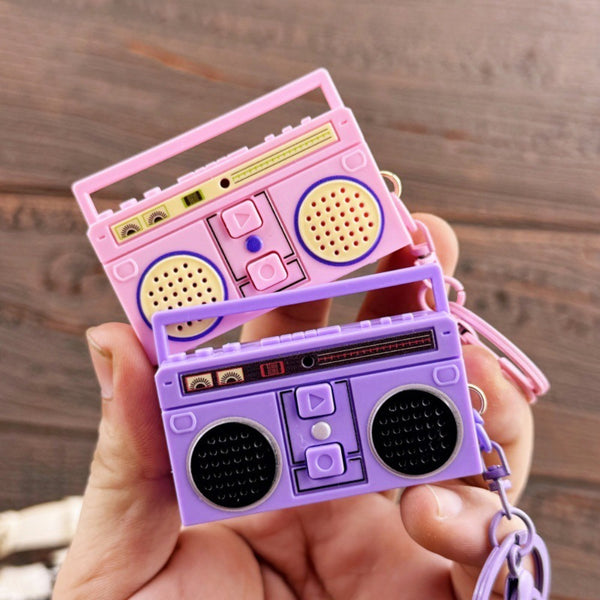 Llavero Mini Radio grabadora Music vintage