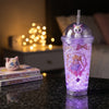 Vaso c/Luz Sailor moon Luna Artemis Kawaii  Glitter