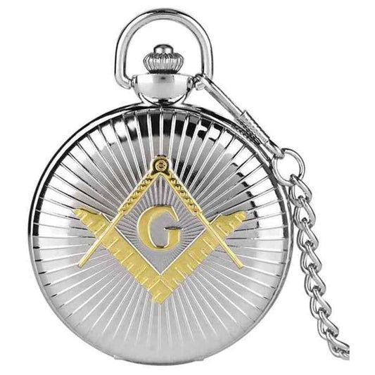 Reloj De Bolsillo Retro Masónico Caballeros Templarios