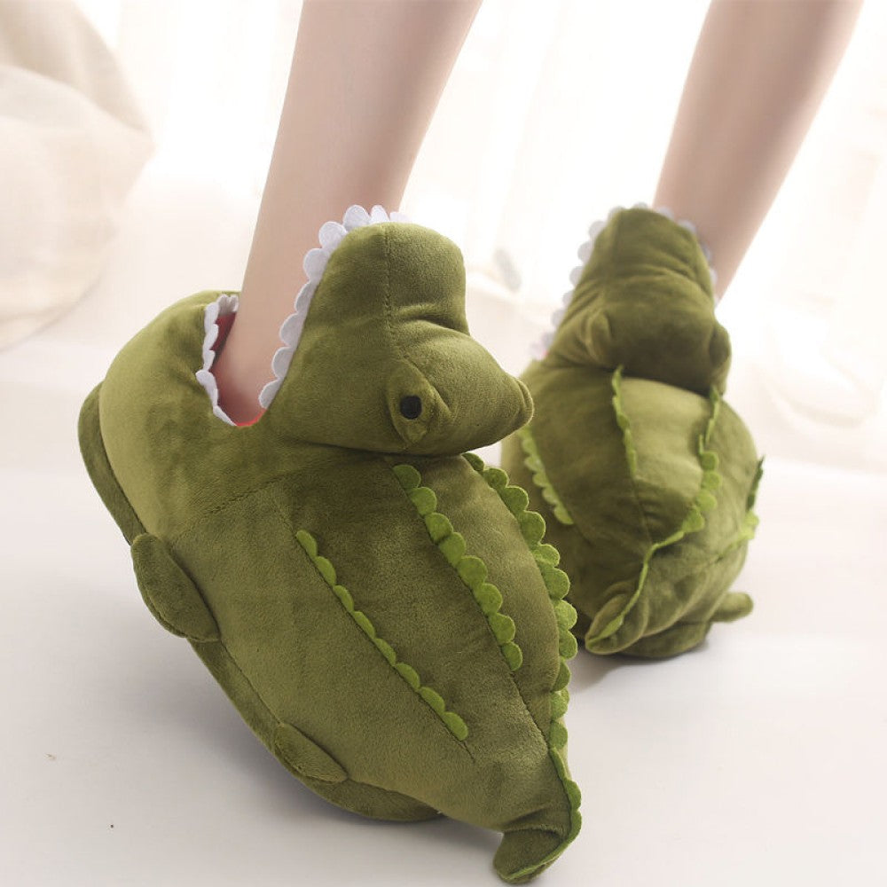 Pantuflas divertida 3D Cocodrilo