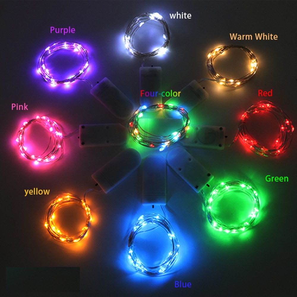 Luces Micro Led Hadas Pilas 2 Metros Colores Pilas Incluidas