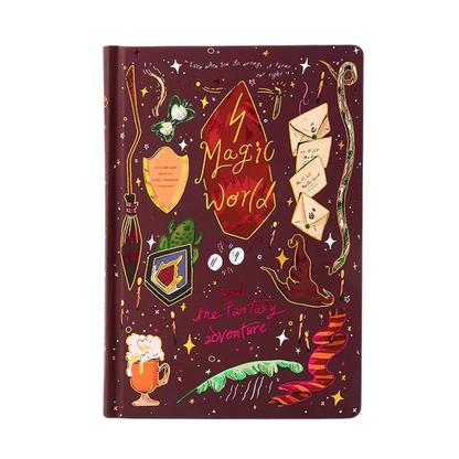 Libreta agenda diario Harry Potter carta Hogwarts Dorada