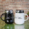 2 Mug Taza Cerami Gato Kool Kat Koo Gatitos Blanco Y Negro