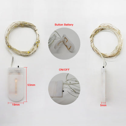 Luces Micro Led Hadas Pilas 2 Metros Colores Pilas Incluidas