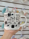 Tazón Taza Cerámica Diseño Modelo Gatitos Nekos