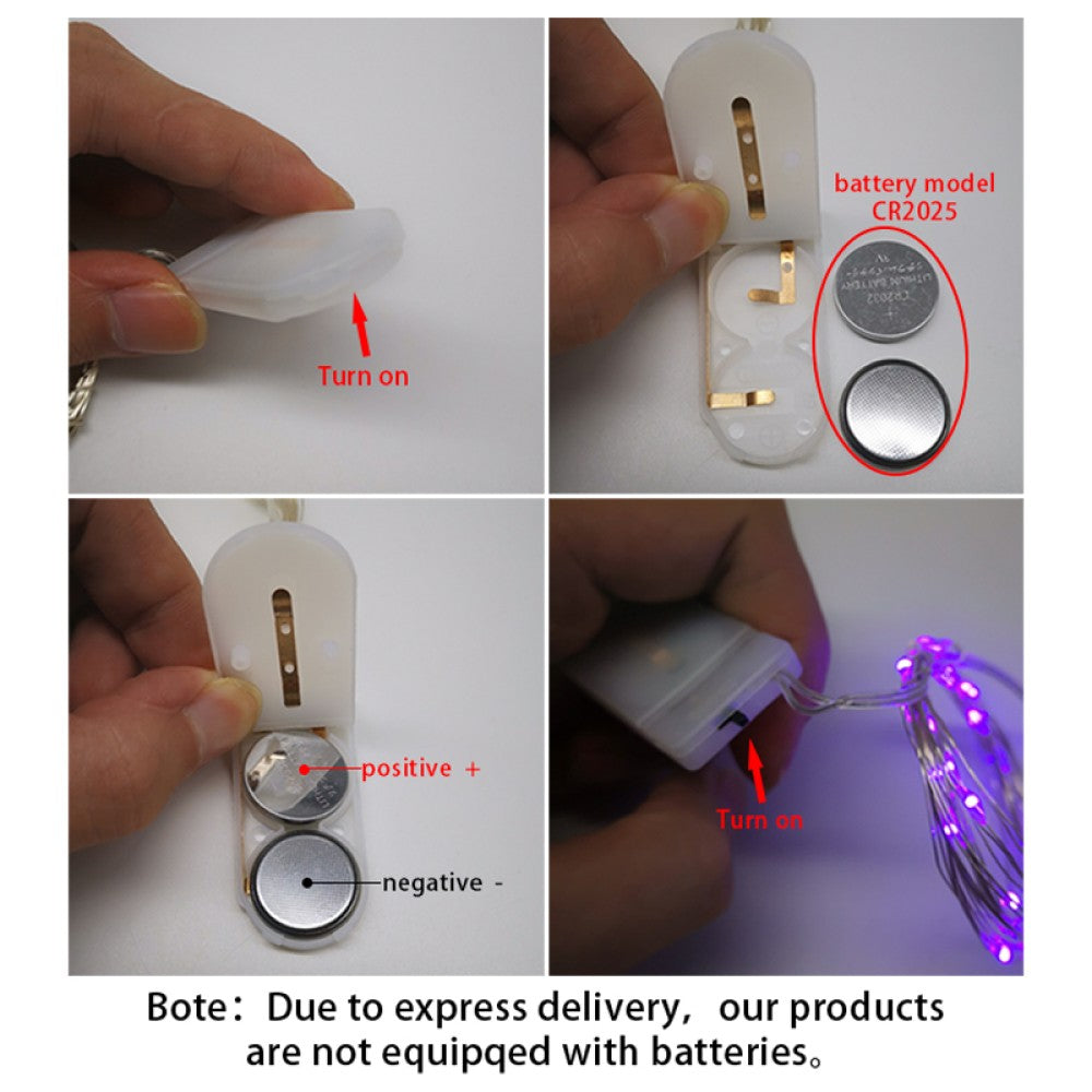 Luces Micro Led Hadas Pilas 2 Metros Colores Pilas Incluidas