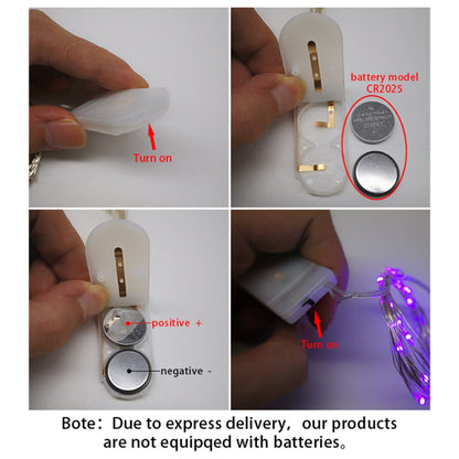 Luces Micro Led Hadas Pilas 2 Metros Colores Pilas Incluidas