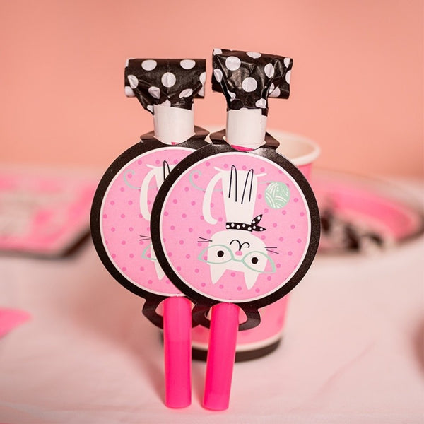 Set Cumpleaños gato Kitty Cat diva Purrfect Cotillón 6 uni