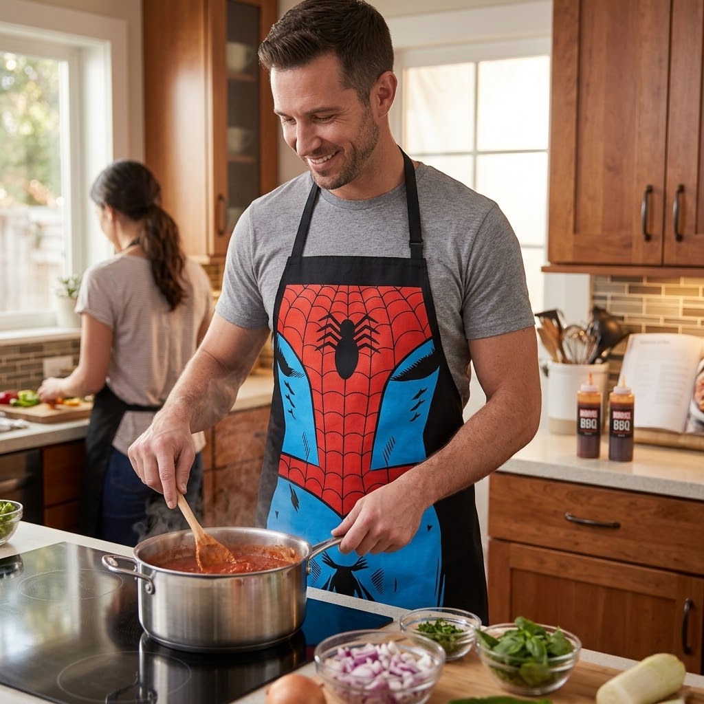 Delantal Cocina Spiderman Hombre Araña