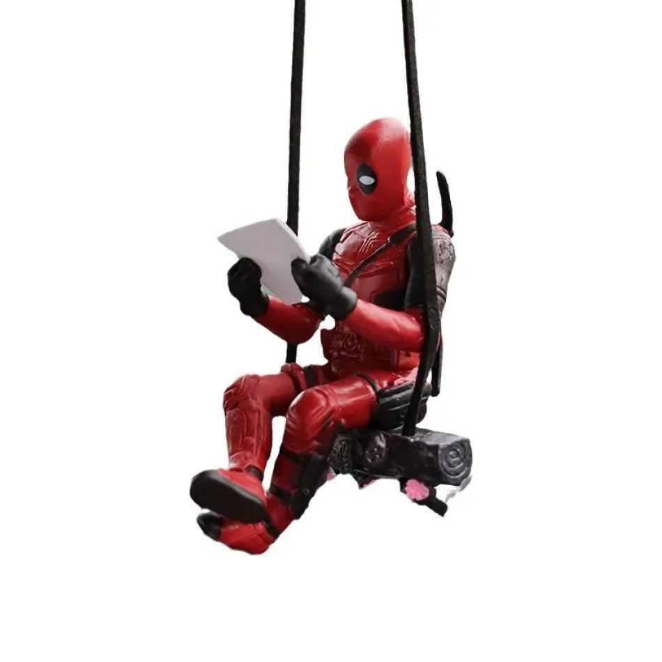 Adorno Colgante deadpool decoracion Hogar o Automovil - Rojo / M