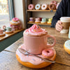 Taza Con Plato Donut Glaseada Chispas