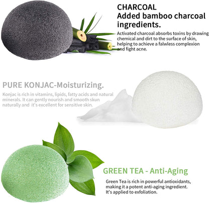 Esponja Natural Veganas Konjac Cosmetica Coreana (estoykuku)