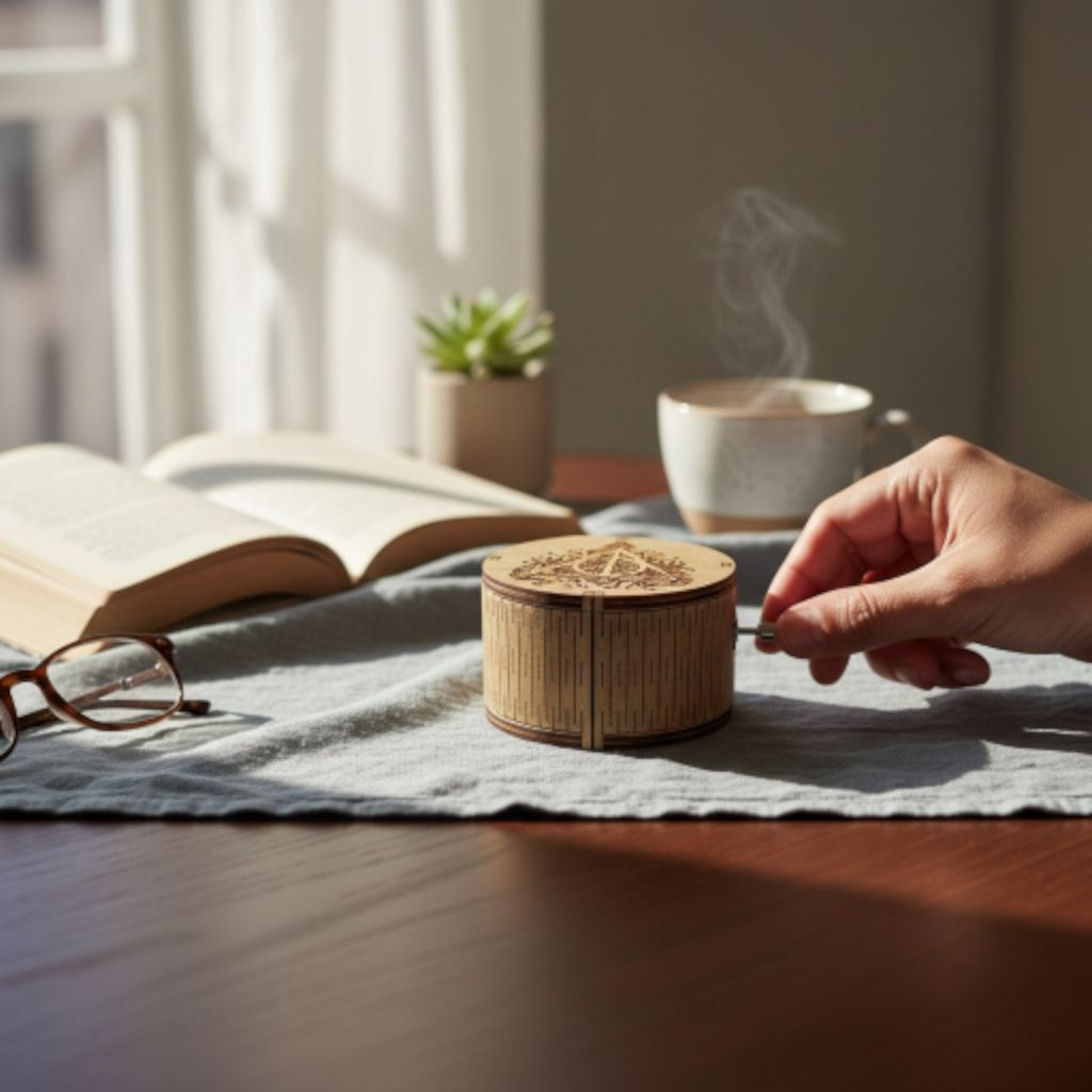 Caja Musical Madera Harry Potter Hogwarts