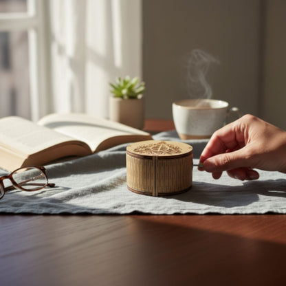 Caja Musical Madera Harry Potter Hogwarts