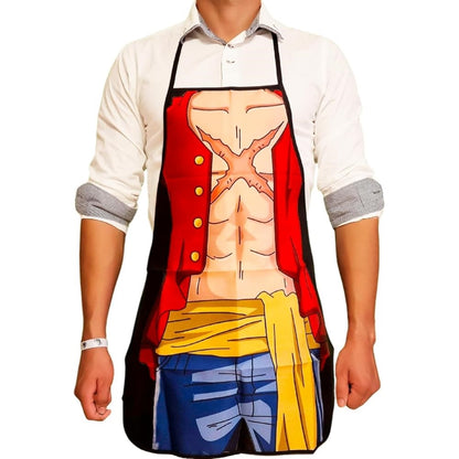 Delantal cocina divertidos One Piece anime