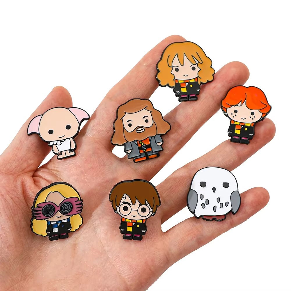 Set Pines Broches personajes de Harry Potter Chibi kawai