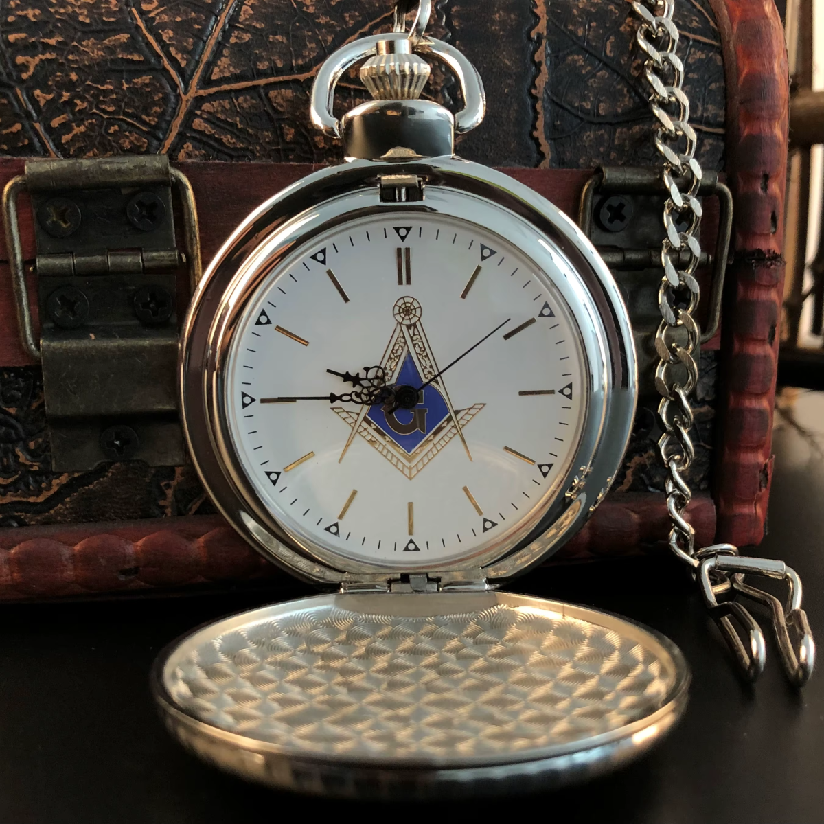 Reloj De Bolsillo Retro Masónico Caballeros Templarios