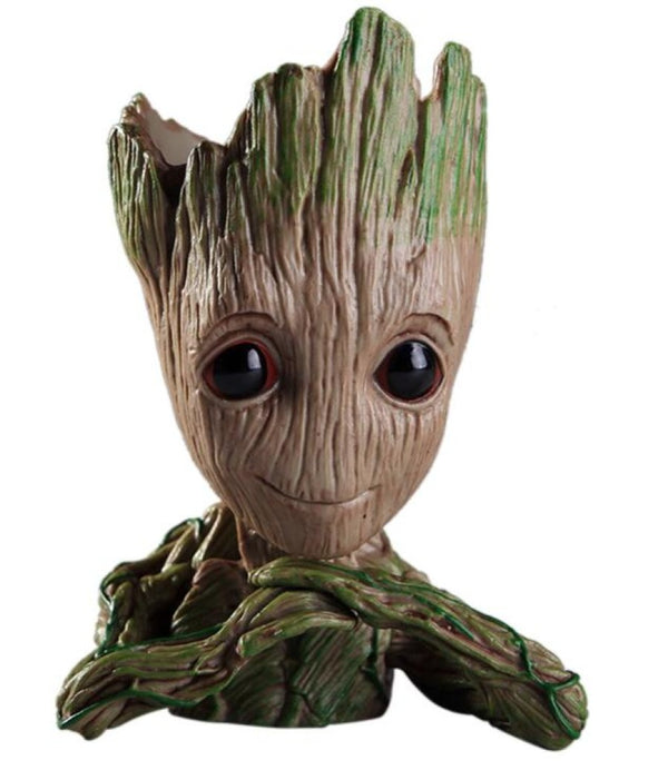 Macetero Lapicero Guardianes Galaxia Bebe Groot 14 Cm.
