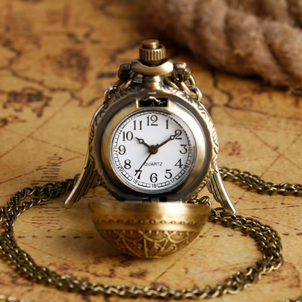 Reloj De Bolsillo Harry Potter Snitch bronce