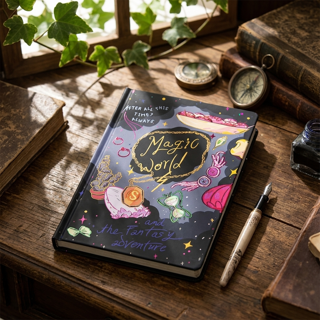 Libreta agenda diario Harry Potter carta Hogwarts Dorada