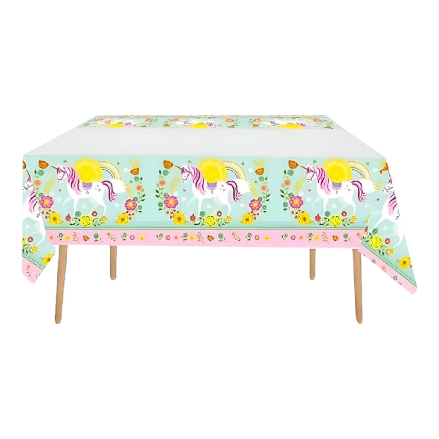 Set Cotillón Cumpleaños Unicornio 10 Niños Kawaii Rosado Tur