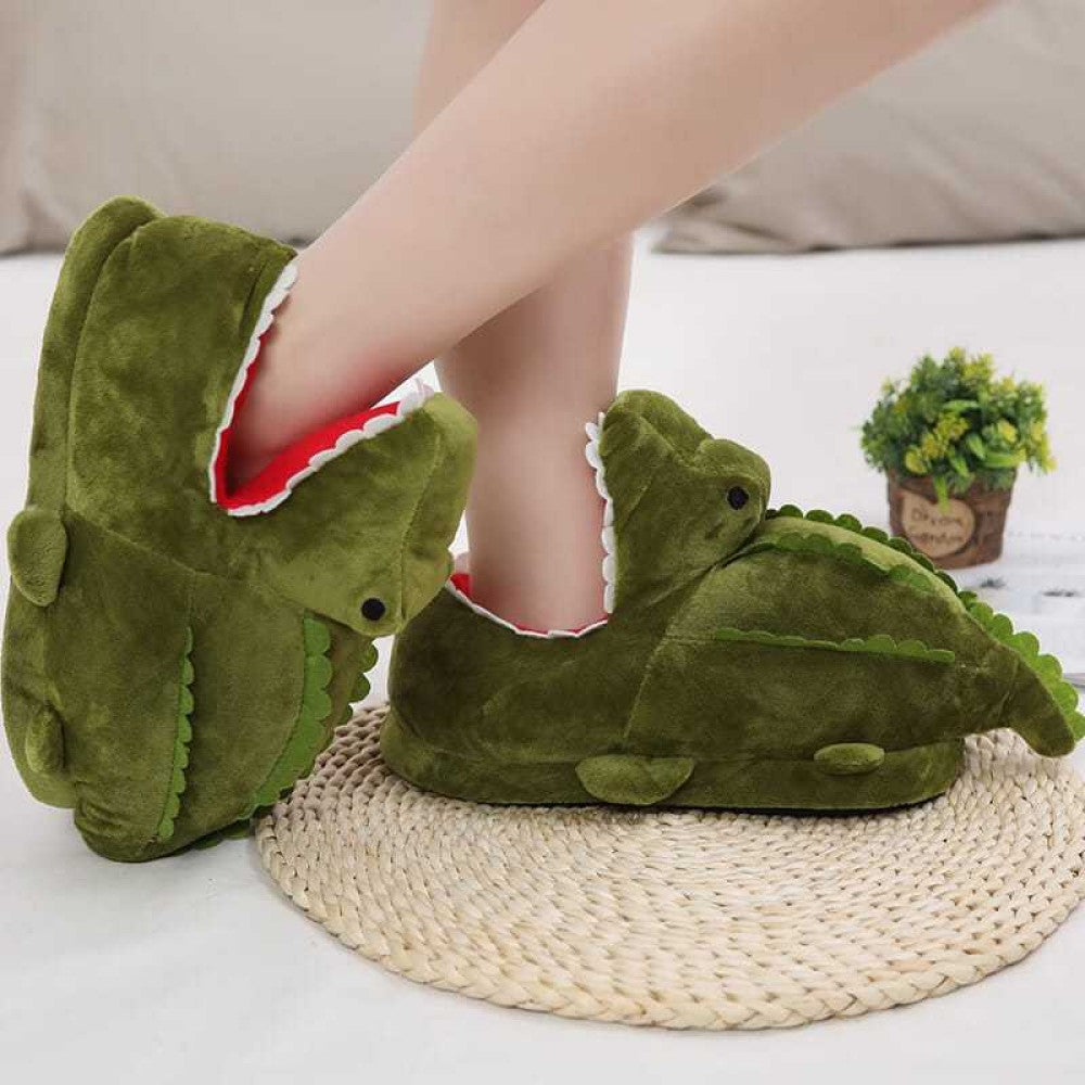 Pantuflas divertida 3D Cocodrilo