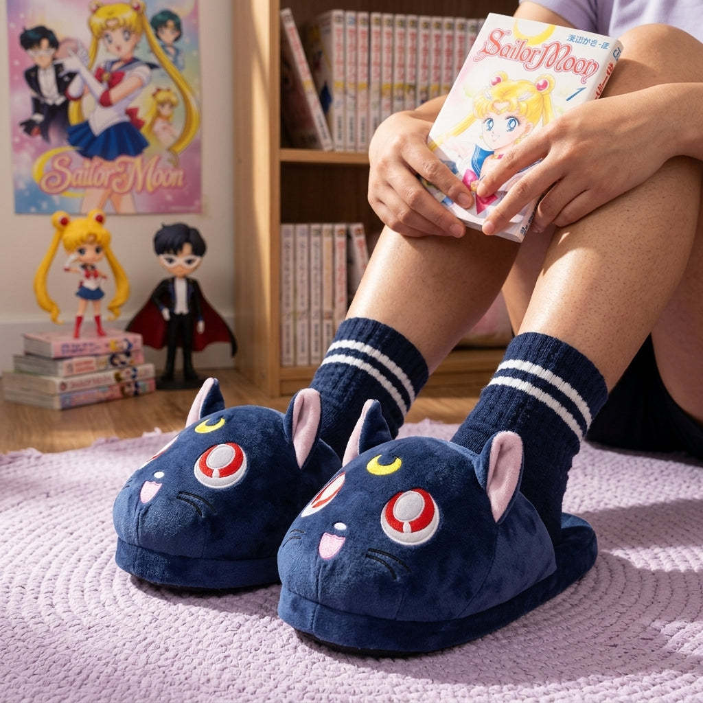 Pantuflas Sailor moon o gatita Luna kawaii