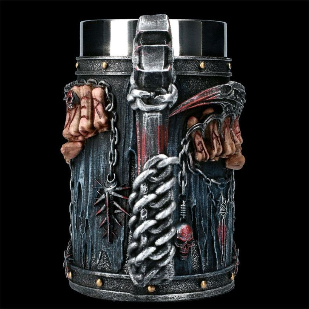 Tazón 3D resina Gothic Game Over Reaper Puños Punk