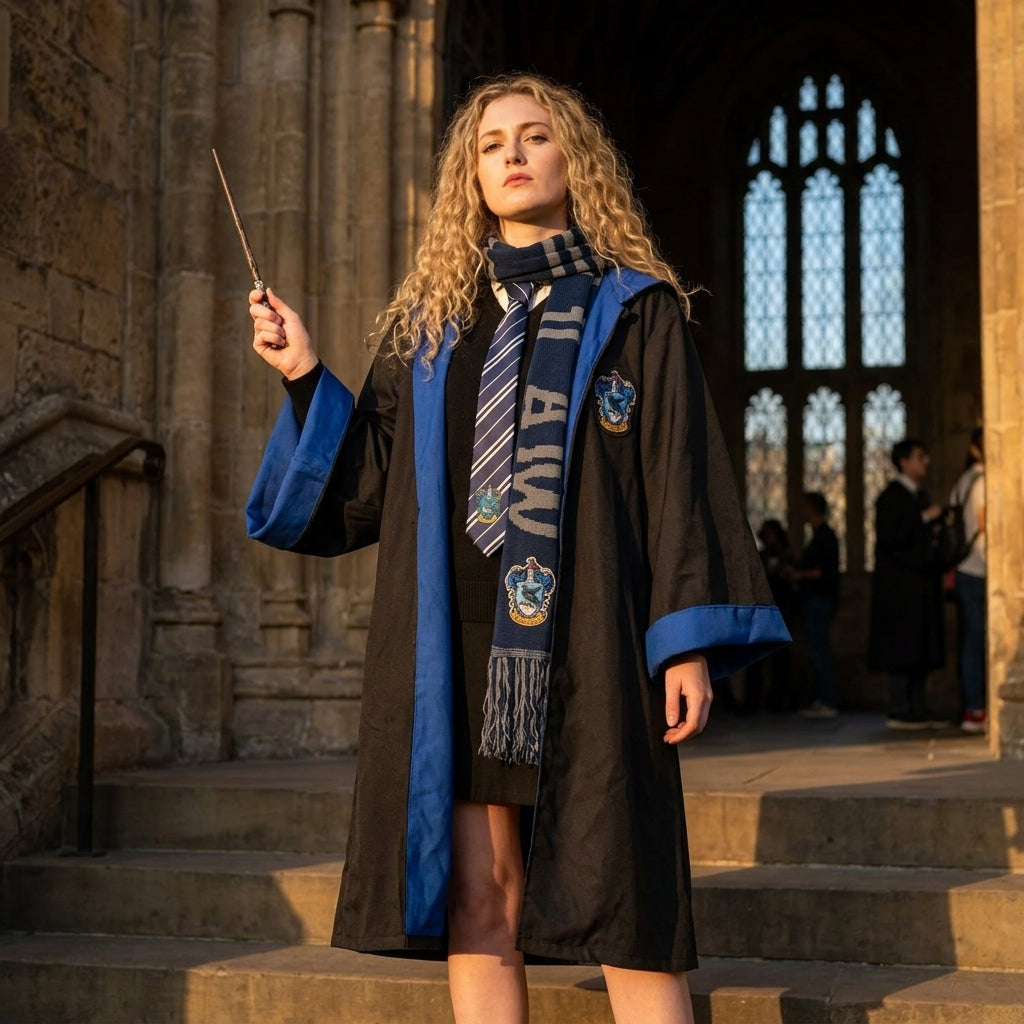Capa Túnica Cosplay Casas Hogwarts Harry Potter