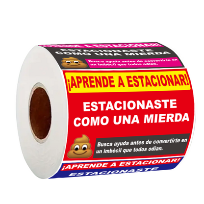 Pack Sticker pegatinas divertidas de advertencia de estacionamiento