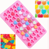 Molde Silicona 55 Mini Corazones Pastillas, Gomitas Estoykuk